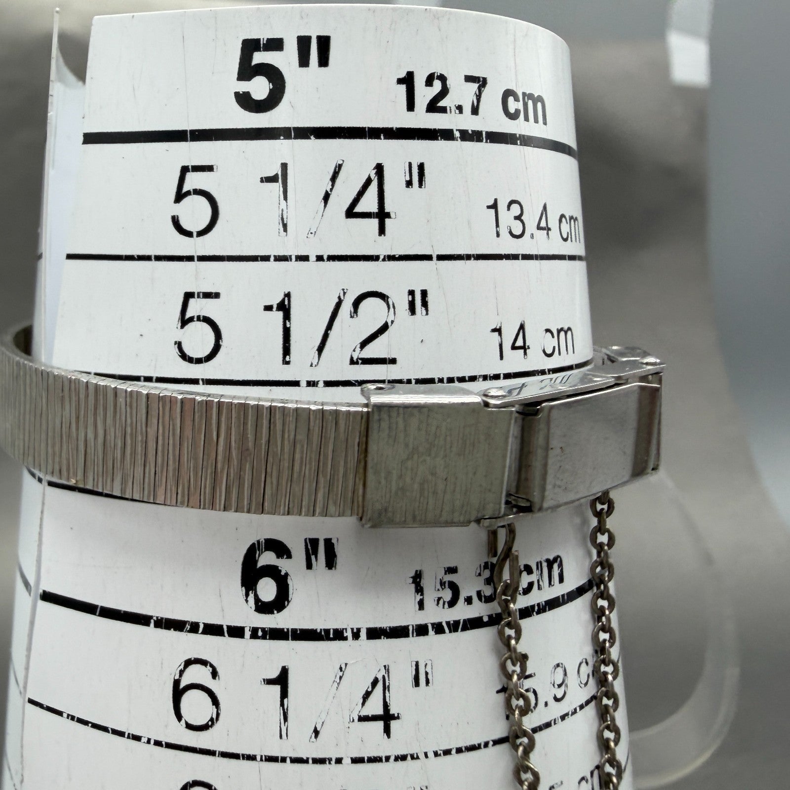Citizen Watch Women 16mm Silver Dial Silver Tone Manual Rectangle 4-672917 Runs10