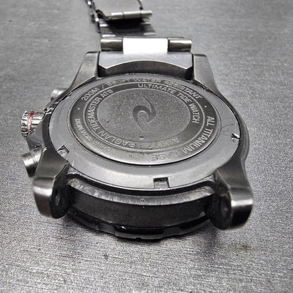 Ripcurl Tidemaster Watch Men 42mm Black Dial Titanium Date READ!!! New Battery11