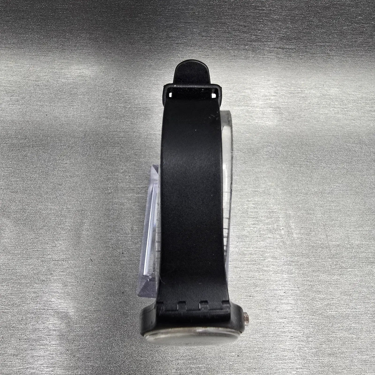 Swatch Black Pearl Watch Women 25mm Black Dial Black Case Round LB114 New Batt L4