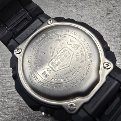 Casio G-Shock GBA-950 Watch Men 44mm Black White Chronograph Alarm New Battery10