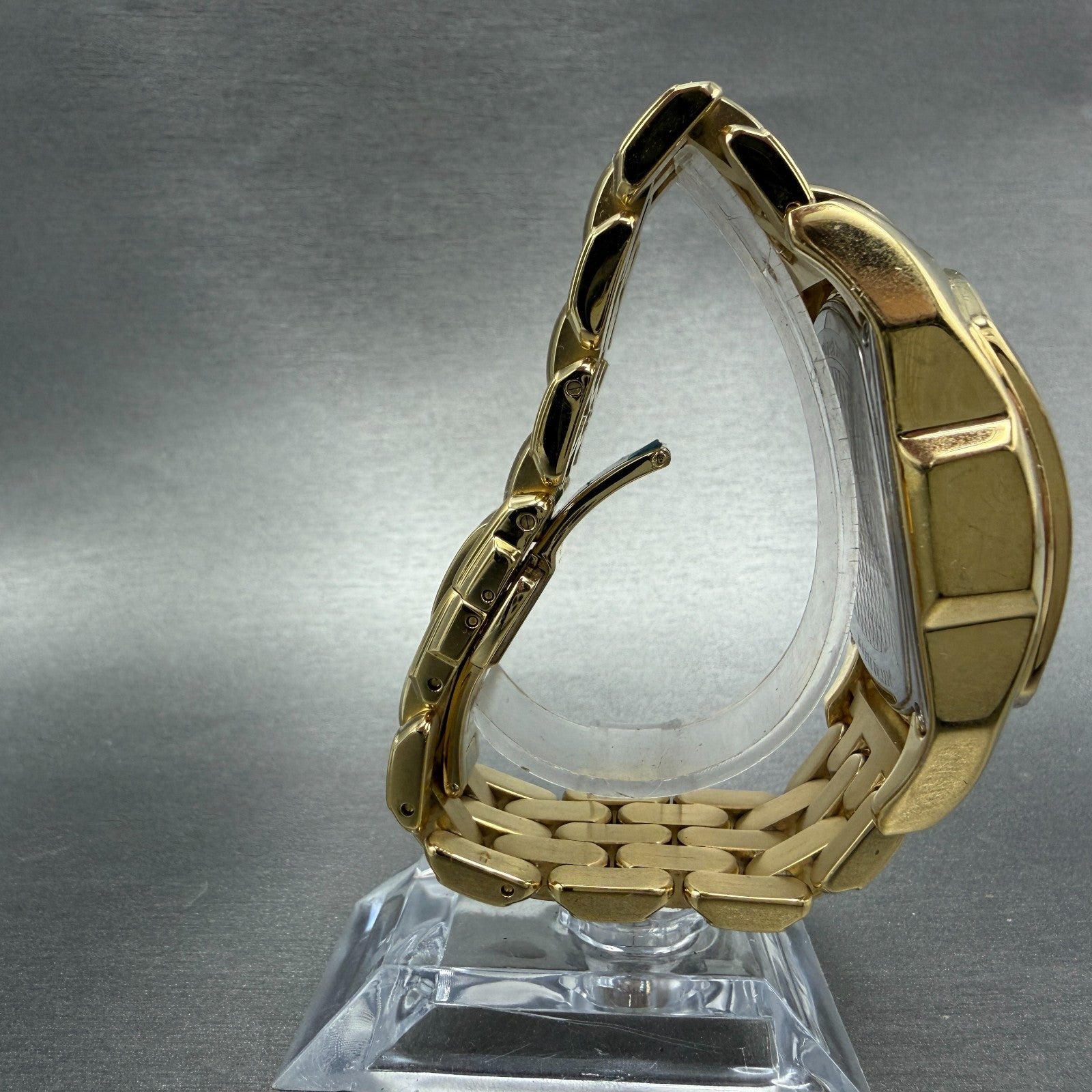 Invicta Lupah Chrono Watch Men 40mm Rose Dial Gold Tone Oval Date 2224 New Batt8