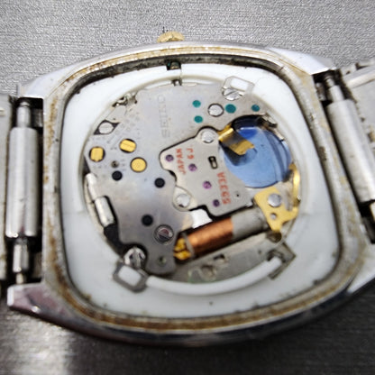Seiko Watch Men 32mm Champagne Dial Two Tone Daydate 5933-5040 PARTS