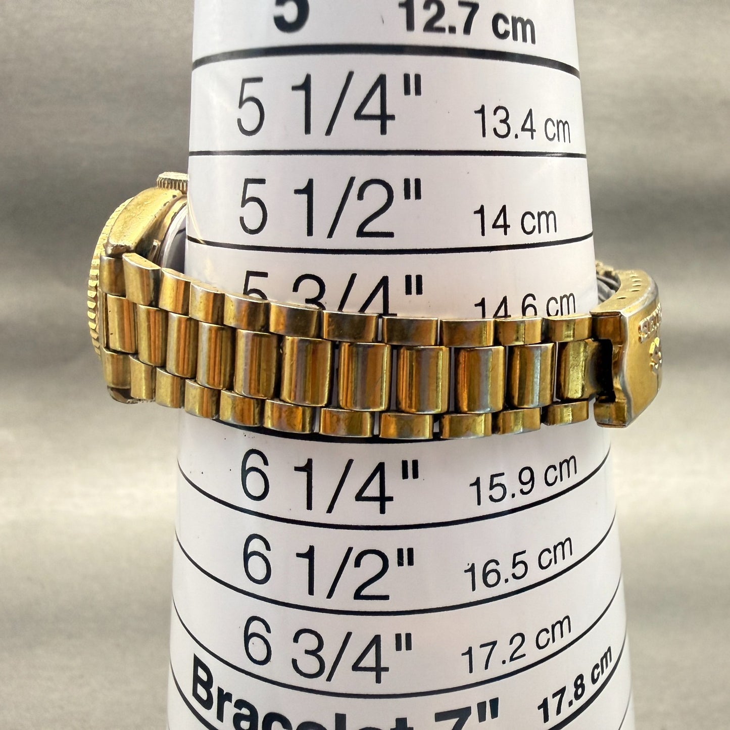 Seiko SQ Watch Women 24mm Gold Dial Gold Tone Daydate Round 2626-0159 New Batt9