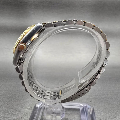 Seiko Watch Women 24mm Silver Dial Two Tone Daydate Round 7N83-0049 New Battery6