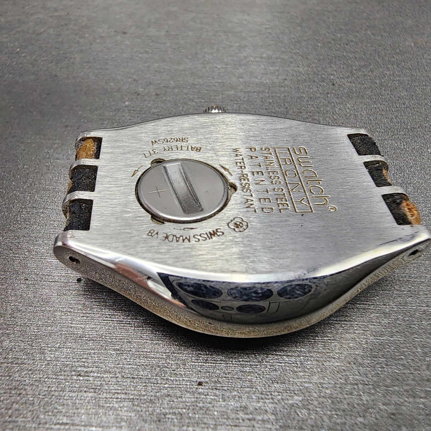 Swatch irony Watch men 38mm Black Dial Steel Daydate Round YGS737 New Battery12