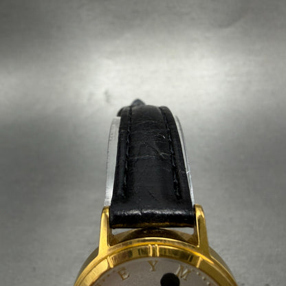 Seiko Lorus Mickey Watch Women 26mm Silver Dial Gold Tone V811-1410 New Battery4