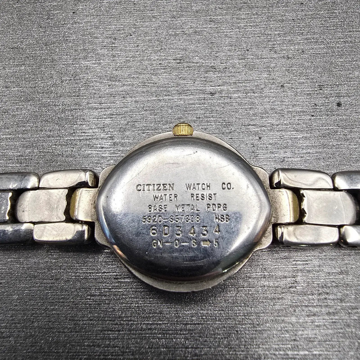 Citizen Watch Women 20mm MOP Dial Two Tone Round 5920-S57308 New Battery Vintage10