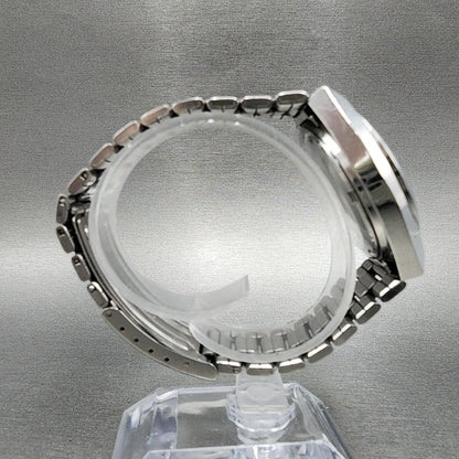 Seiko Silverwave 36mm watch Men Cream Dial Silver Tone Daydate 7546-8340 New Bat