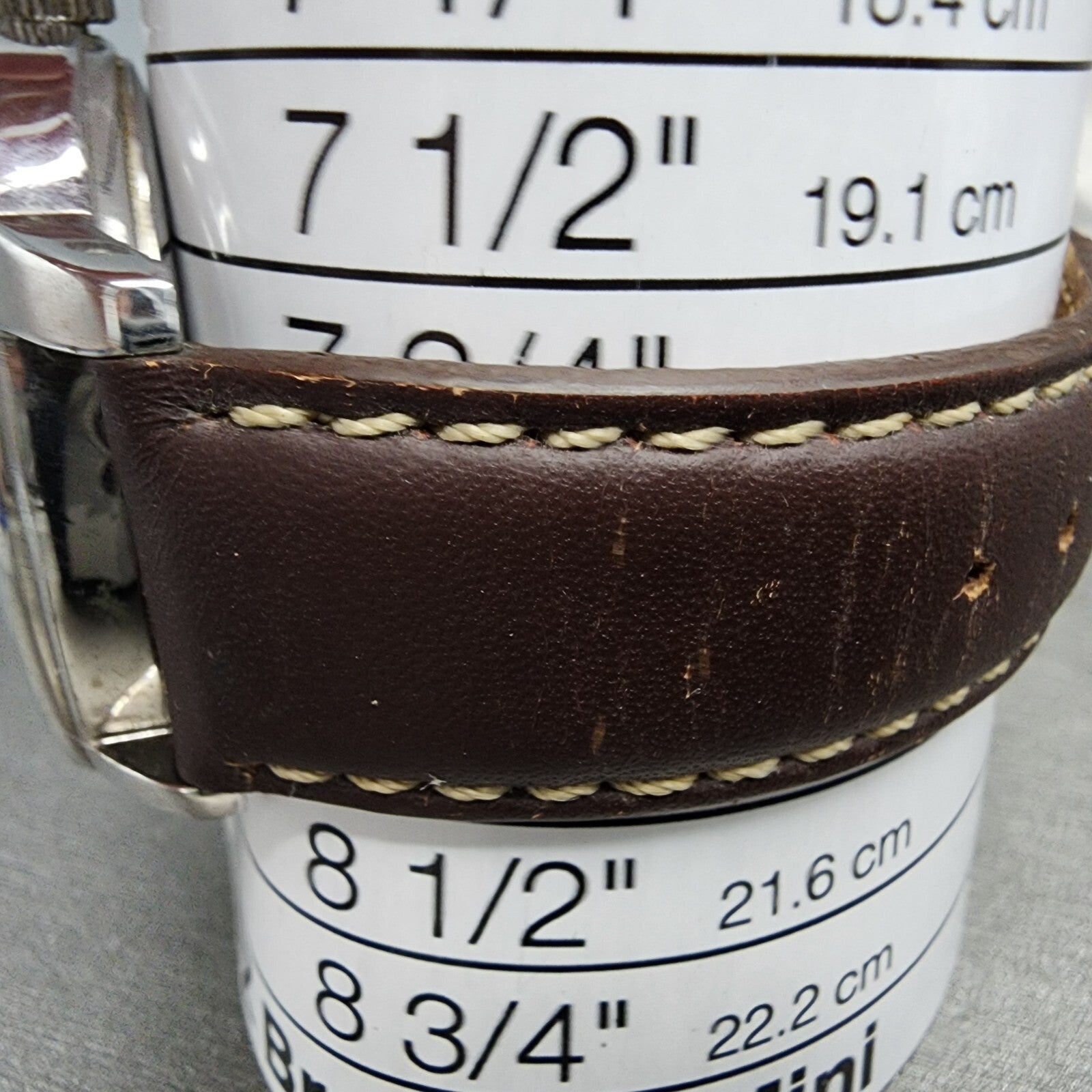 Timex Easy Reader Watch Men 43mm Cream Dial Silver Tone Round New Battery10