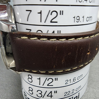 Timex Easy Reader Watch Men 43mm Cream Dial Silver Tone Round New Battery10