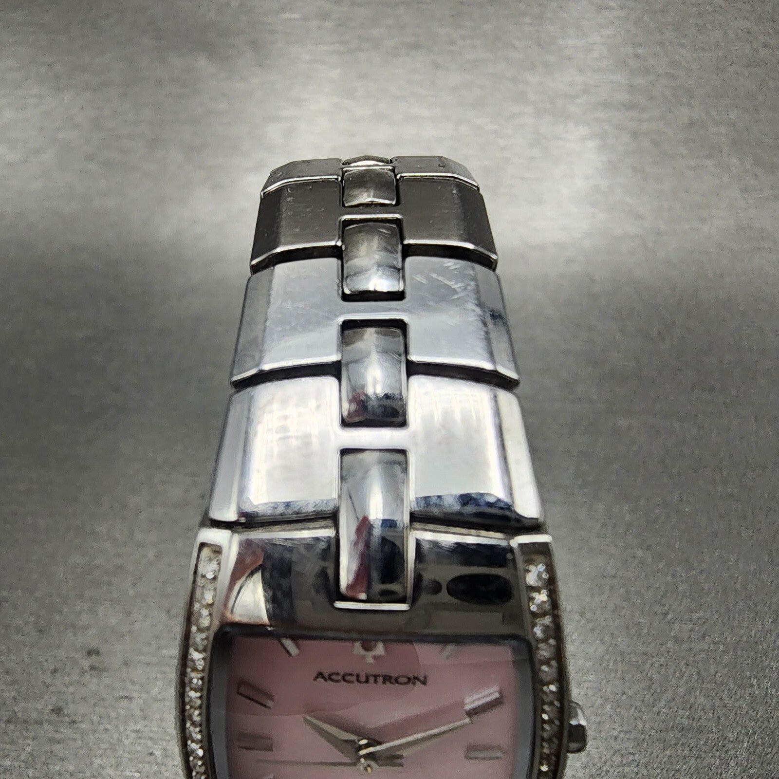 Bulova Accutron Watch Women 22mm MOP Dial Steel NO BACK !!!! 26R33 New Battery4