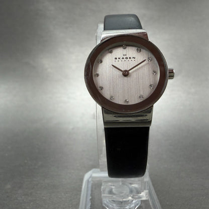 Skagen Watch Women 22mm Silver Dial Silver Tone Round 358XSSLBC New Battery5