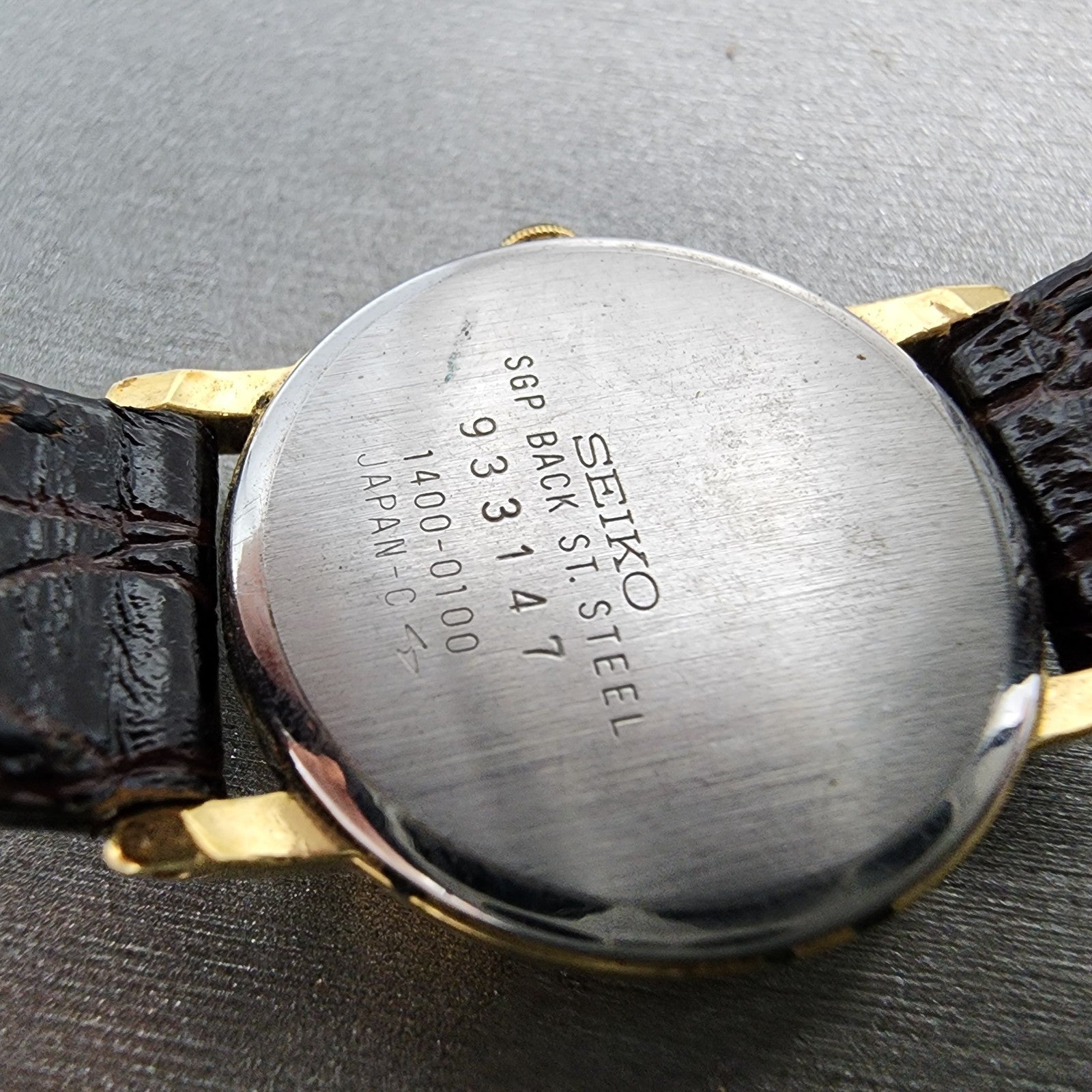 Seiko Watch Women 25mm Silver Dial Gold Plated 14000100 New Battery Vintage9