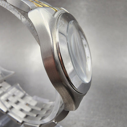 Victorinox Swiss Army Watch Women 32mm White Dial Two Tone Date Round New Batt5