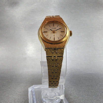 Citizen CQ Watch Women 19mm Cream Dial Gold Tone Round 2030891571 New Battery5