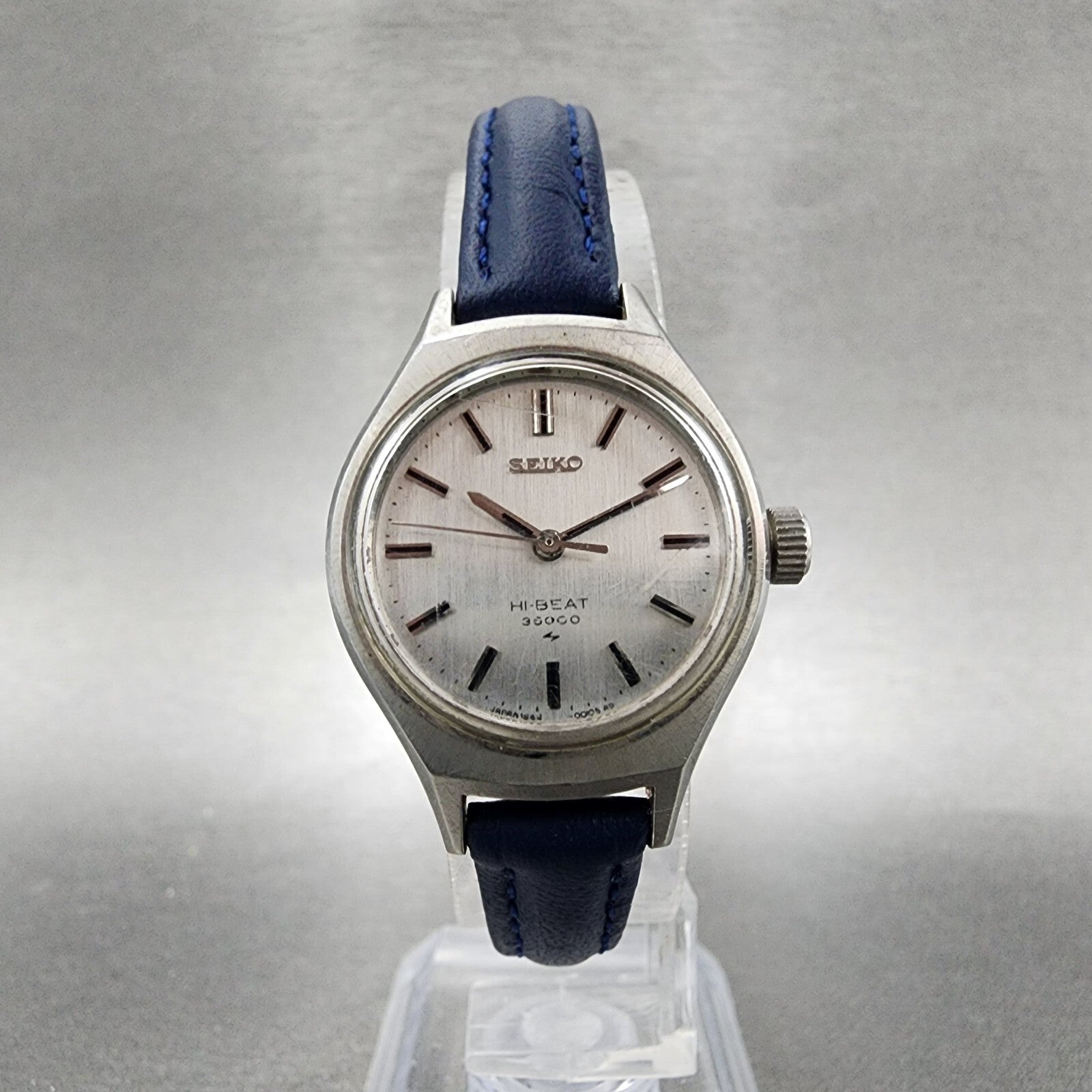 Seiko Watch Women 24mm Silver Dial Steel Round Manual Wind Runs 19440011 VTG5