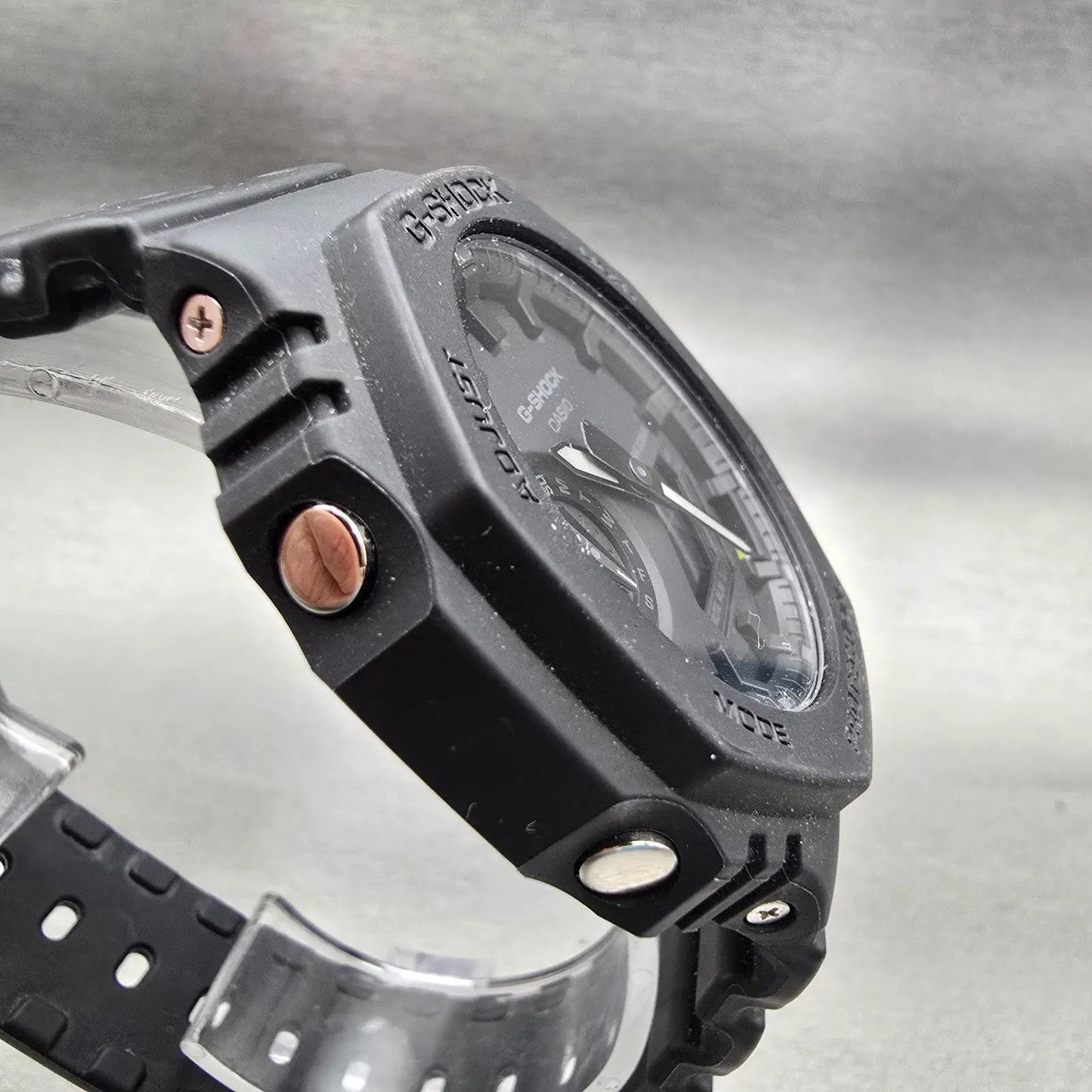 Casio G-Shock GA-2100 Watch Men 45mm Black Dial Black Chrono Alarm New Battery G3