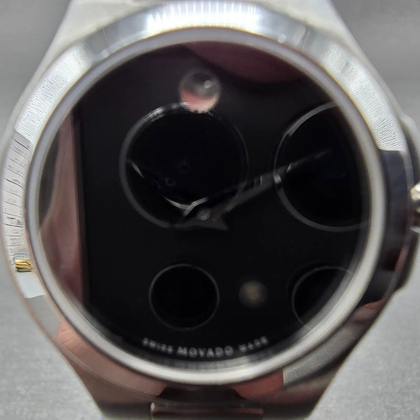 Movado Museum Watch Women 28mm Black Dial Silver Tone 01.3.14.1033 New Battery1