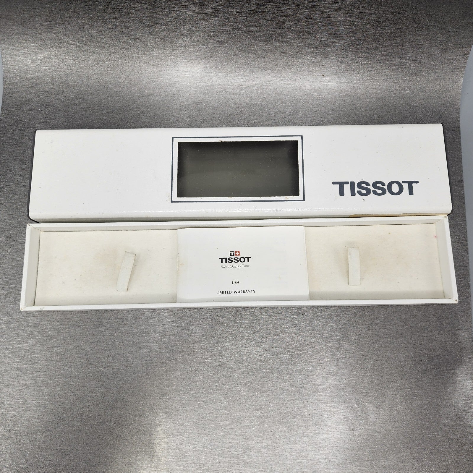 Tissot Rock Watch Women 30mm Blue Stone Dial Stone Case Round R150 New Battery14
