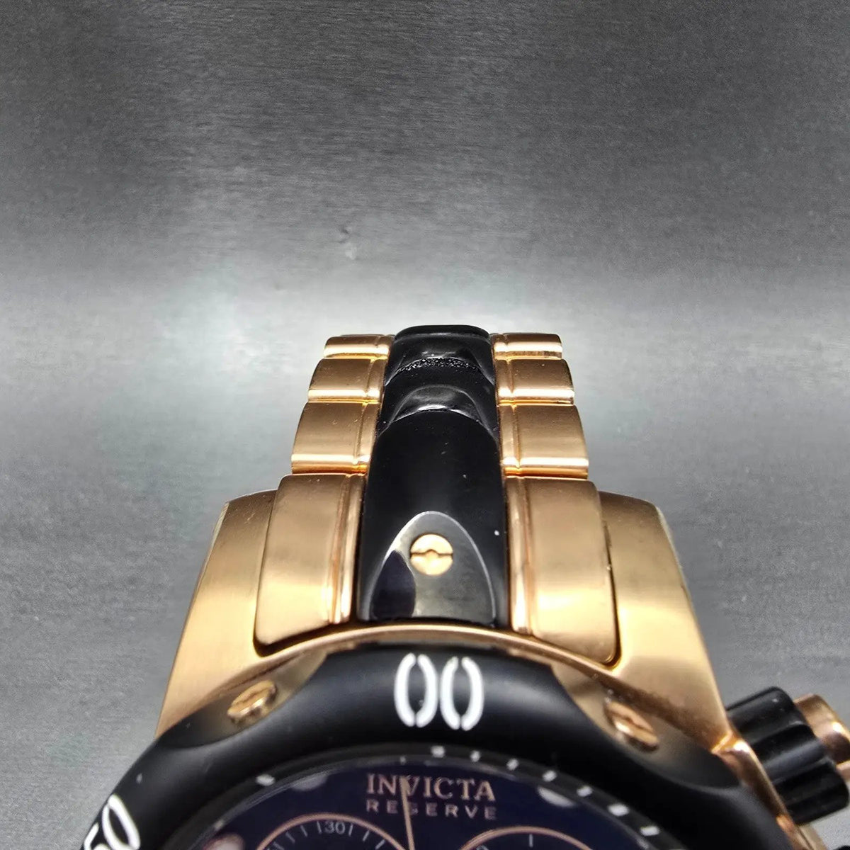Invicta Venom Reserve Chronograph Watch Men 54mm Black Dial Rose Gold New Batt4