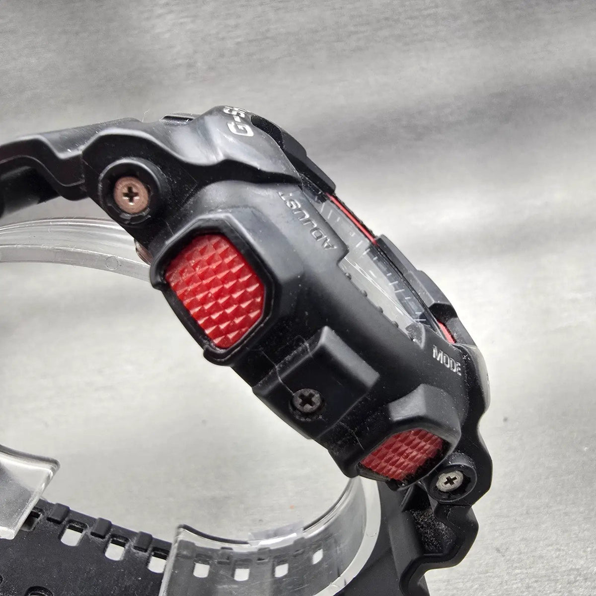 Casio G-Shock GA-100 Watch Men 51mm Black Red Chronograph Alarm New Battery P3
