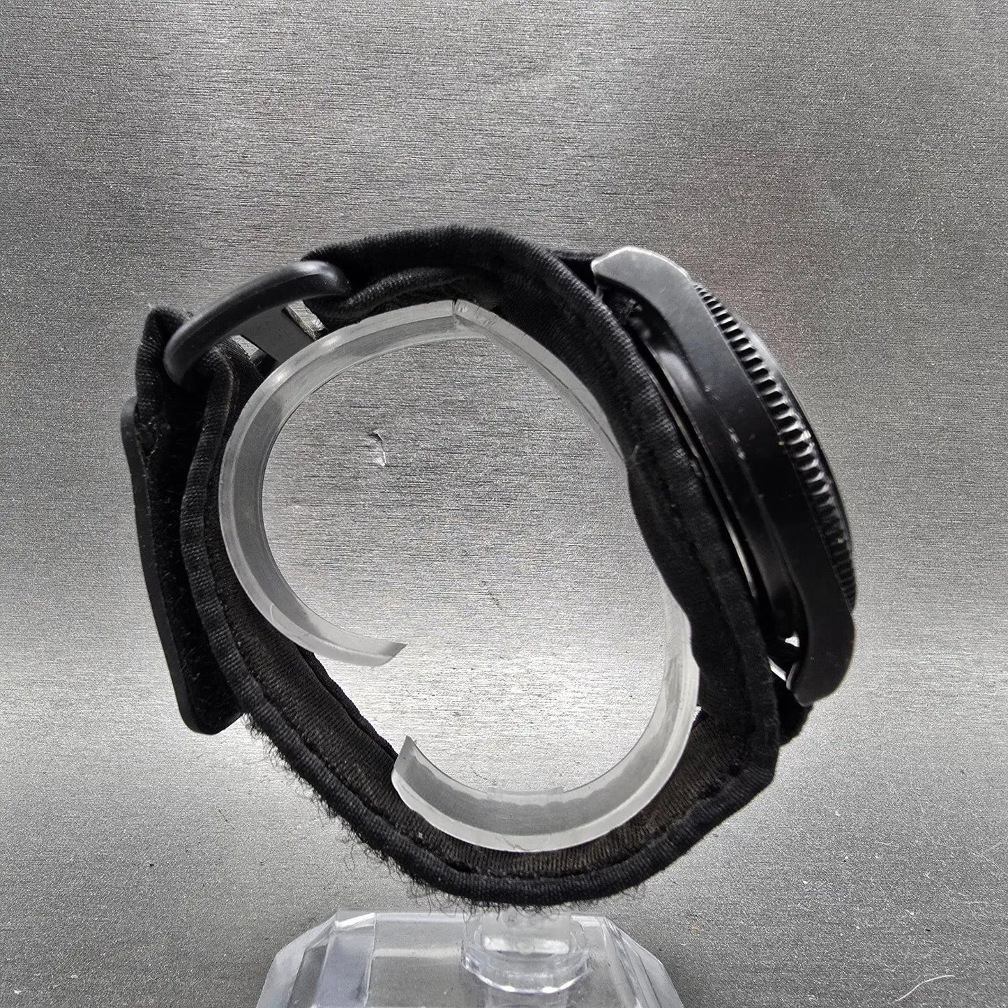 Nautica Dive Watch Men 43mm Gray Dial Black Tone Date Round N11033 New Battery8