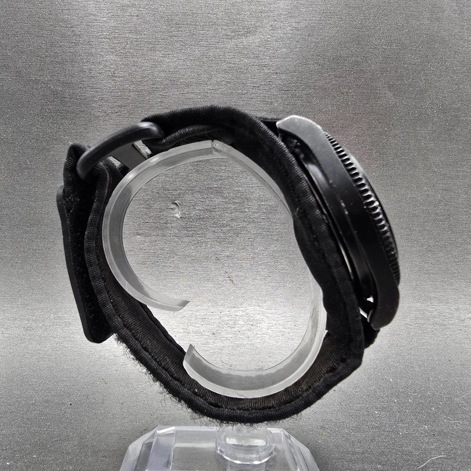 Nautica Dive Watch Men 43mm Gray Dial Black Tone Date Round N11033 New Battery8