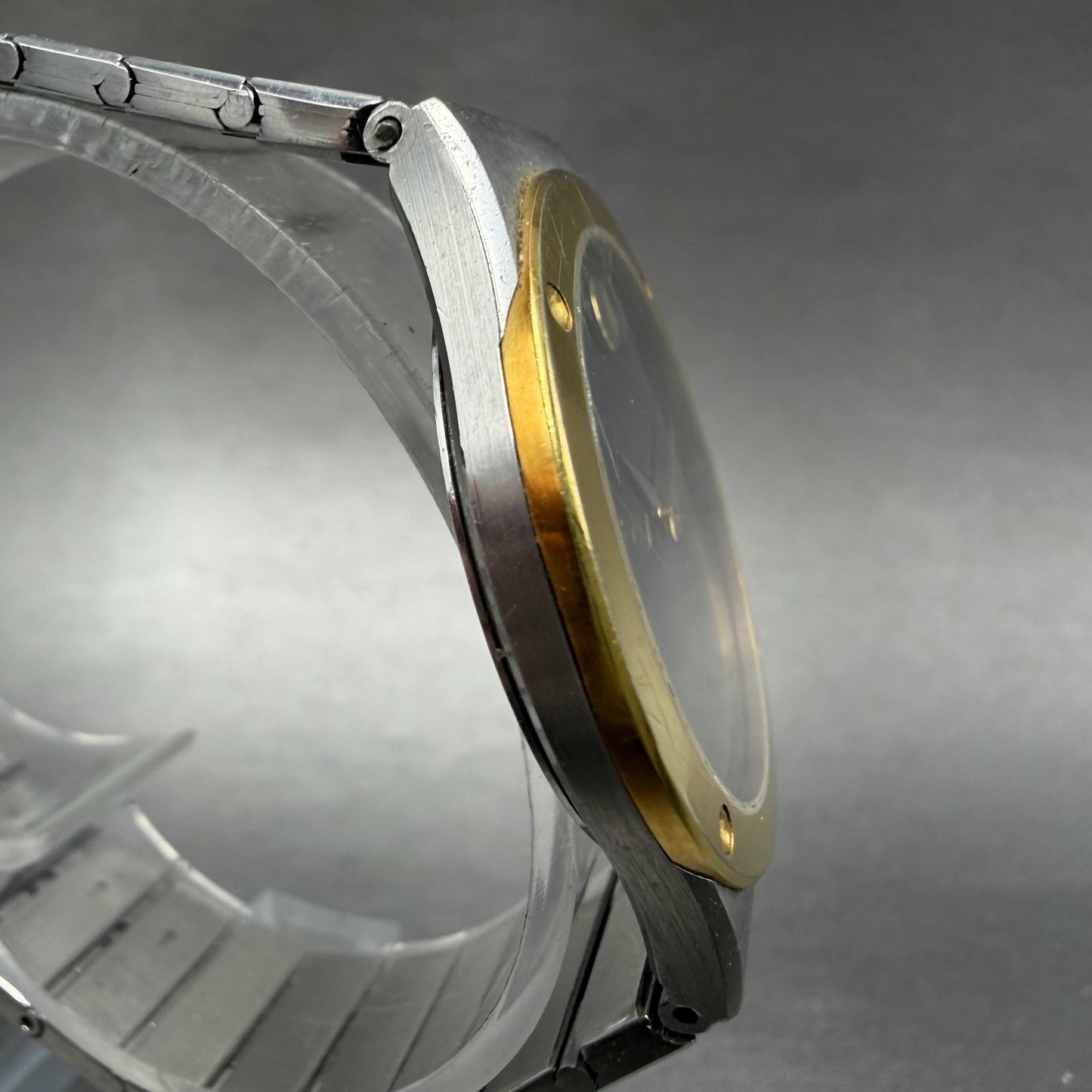 Movado Museum watch Men 32mm Black Dial Two Tone Round 86.A2.876C New Battery AB3