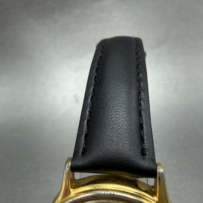 Seiko Avenue Watch Men 31mm White Dial Gold Tone Round 5P31-6C00 New Battery4