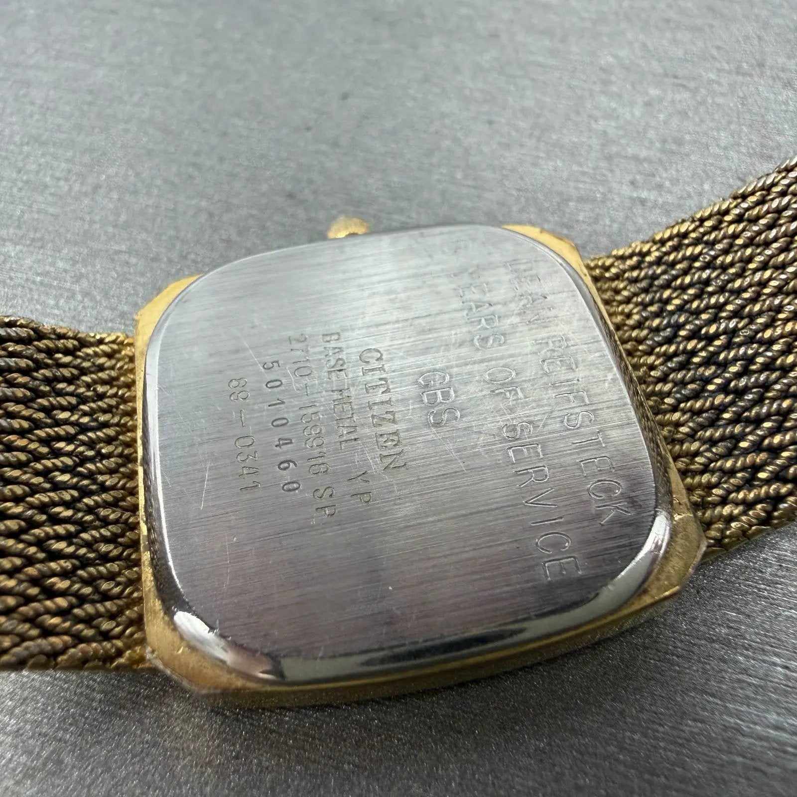 Citizen Noblia Watch Men 27mm Champagne Dial Gold Tone Date 2710-159918 New Batt9
