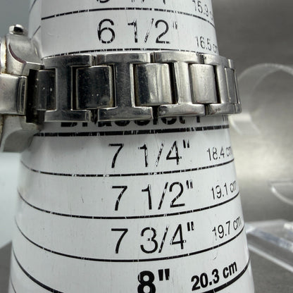 Philip Stein Watch Women 28mm Black Dial Silver Tone Small Seconds New Battery11