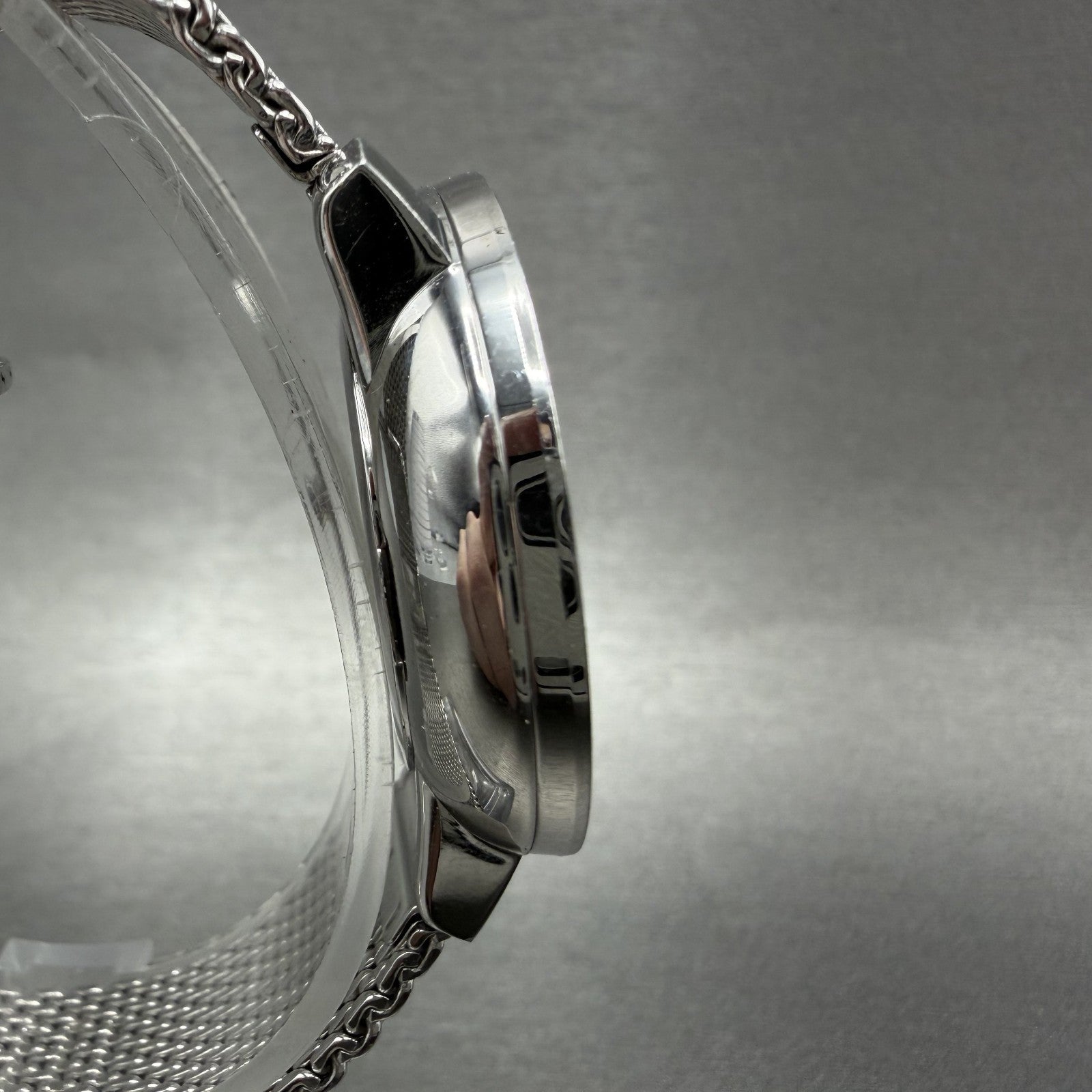 Movado Bold Shimmer Watch Women 34mm Silver Dial Steel Crystal Bezel New Batt3
