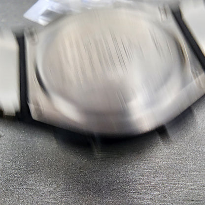 Casio Wave Ceptor Watch Men 43mm White Dial Black Tone Date Chrono Solar Runs9