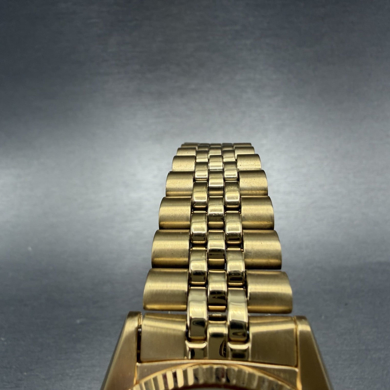 Seiko President Watch Men 36mm Champagne Dial Gold Tone Daydate Round New Batt M4