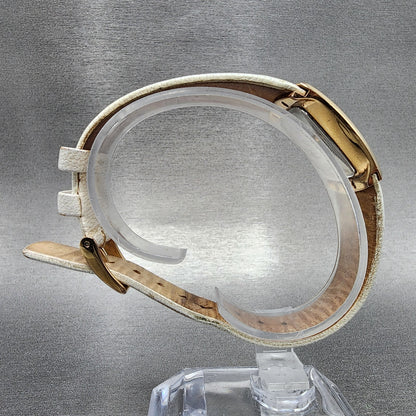 Skagen Tank Watch Women 24mm MOP White Rose Gold Tone Rectangle New Battery
