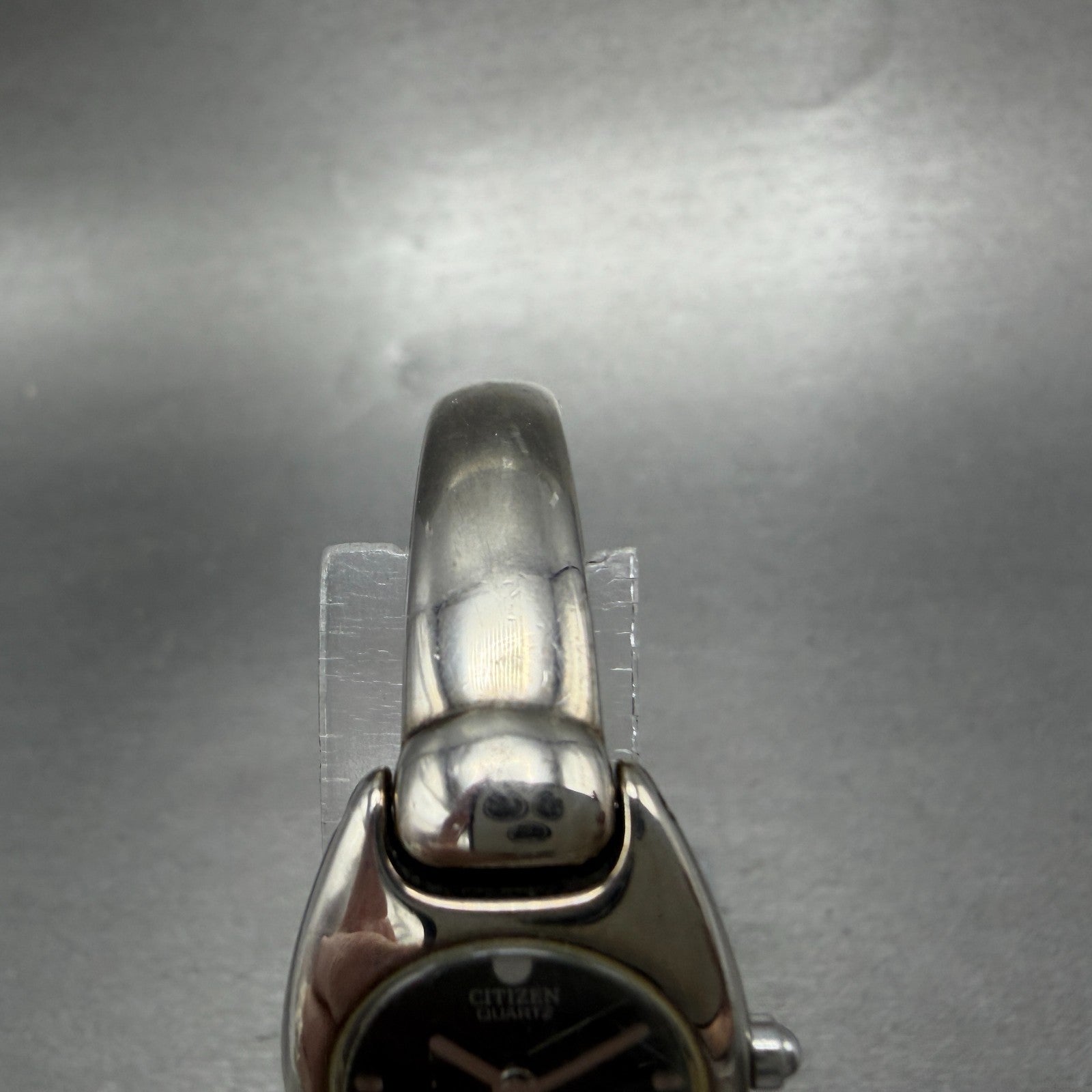 Citizen Watch Women 20mm Black Dial Silver Tone 5421-S76434 New Battery Vintage4