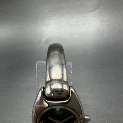 Citizen Watch Women 20mm Black Dial Silver Tone 5421-S76434 New Battery Vintage4