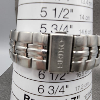 Seiko Perpetual Calendar Watch Men 37mm Steel Date Round 6A3200G0 PARTS11