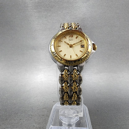 Citizen Elegance Watch Women 25mm Champagne Dial Two Tone Round New Battery5