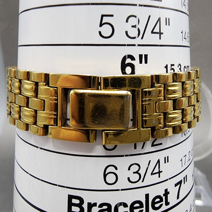 Seiko Watch Women 25mm White Dial Gold Tone Date Round 7n896001 New Battery10