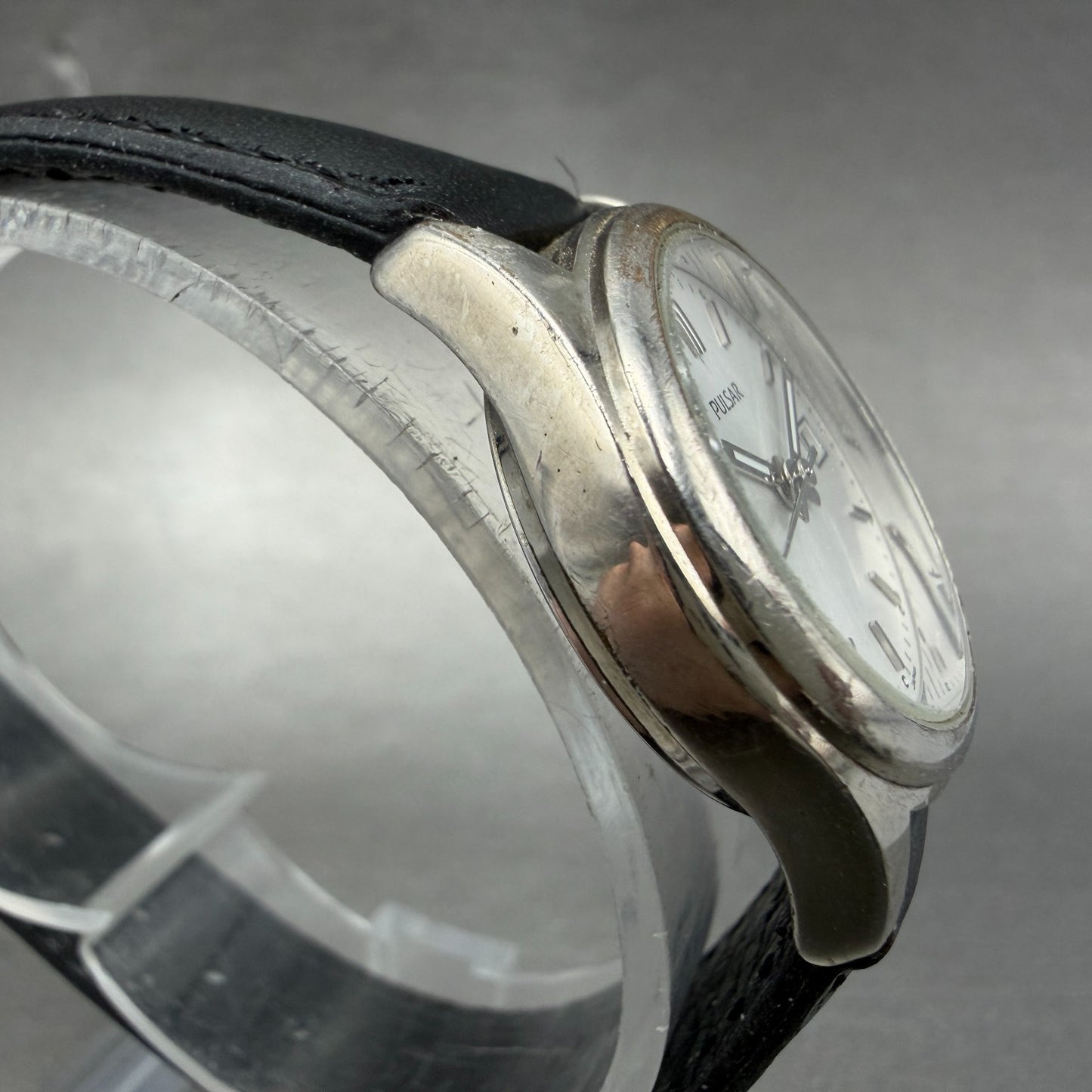 Pulsar Watch Women 26mm Silver Dial Silver Tone Date Round VX82-X349 New Battery3