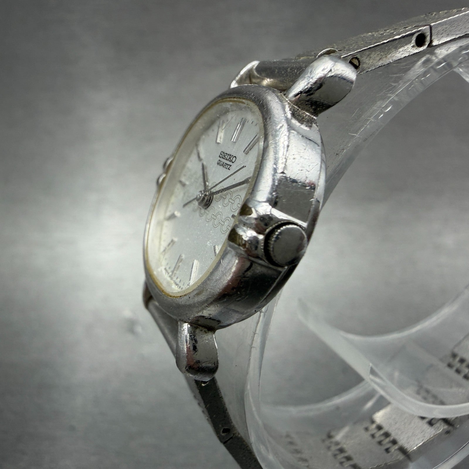 Seiko Watch Women 23mm Silver Dial Silver Tone Round 3421-5190 New Battery2