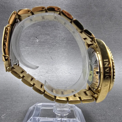Invicta Pro Diver Watch Men 40mm Black Dial Gold Tone Date 89290B Automatic Runs8