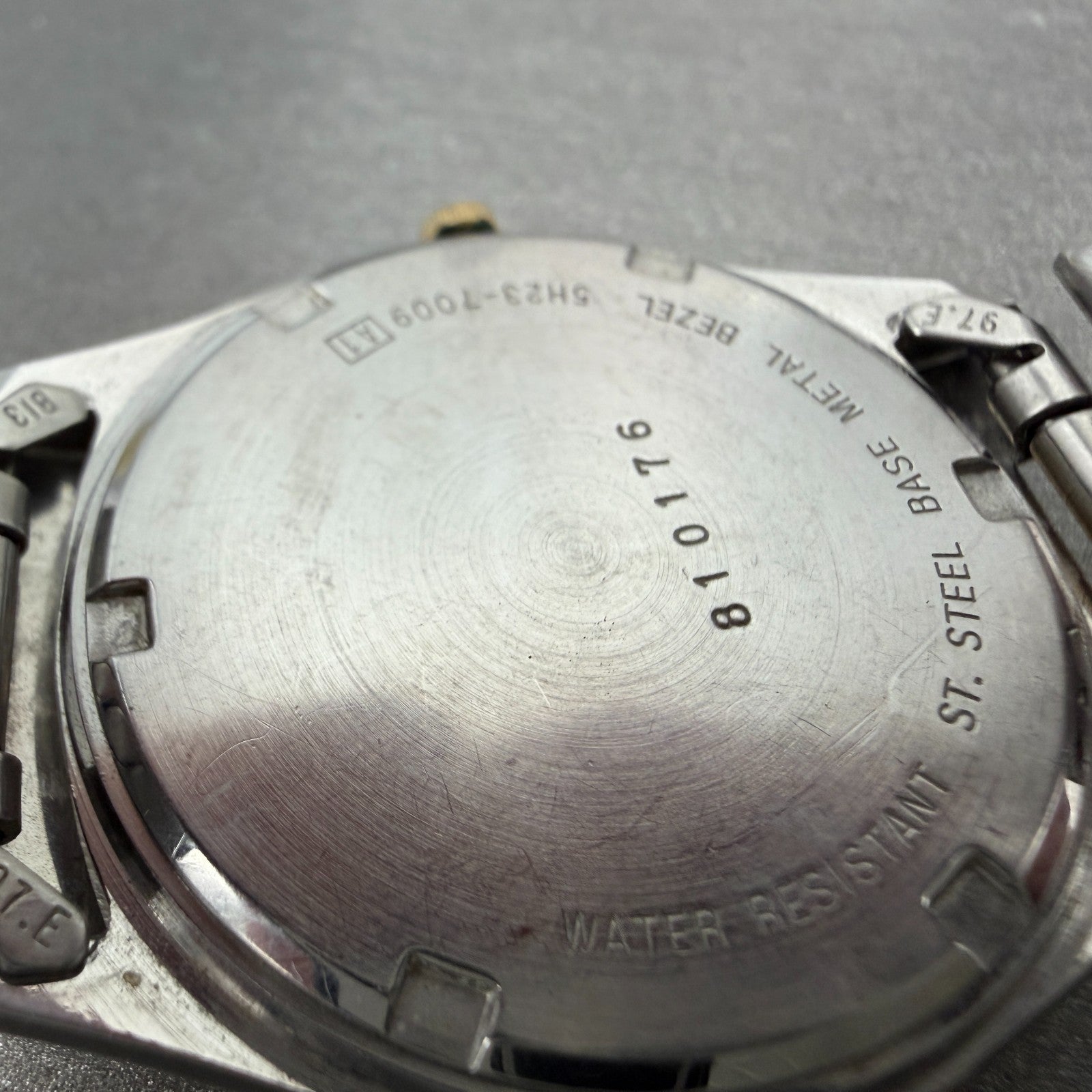 Seiko SQ Watch Men 34mm Silver Dial Two Tone Daydate Round 5H23-7009 New Battery10