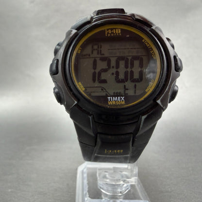 Timex 1440 Sports Watch Men 43mm Digital Black Alarm Chronograph New Battery5