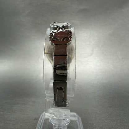 Swatch Crystal Lace Watch Women 25mm White Dial Clear Case Round New Battery7