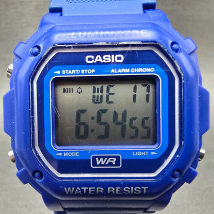Casio Illuminator F-108WH Watch Men 43mm Blue Alarm Chrono Digital New Battery1