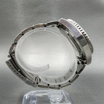 Wenger Swiss Military Dive Watch Men 39mm Silver Dial Steel Date Round New Batt