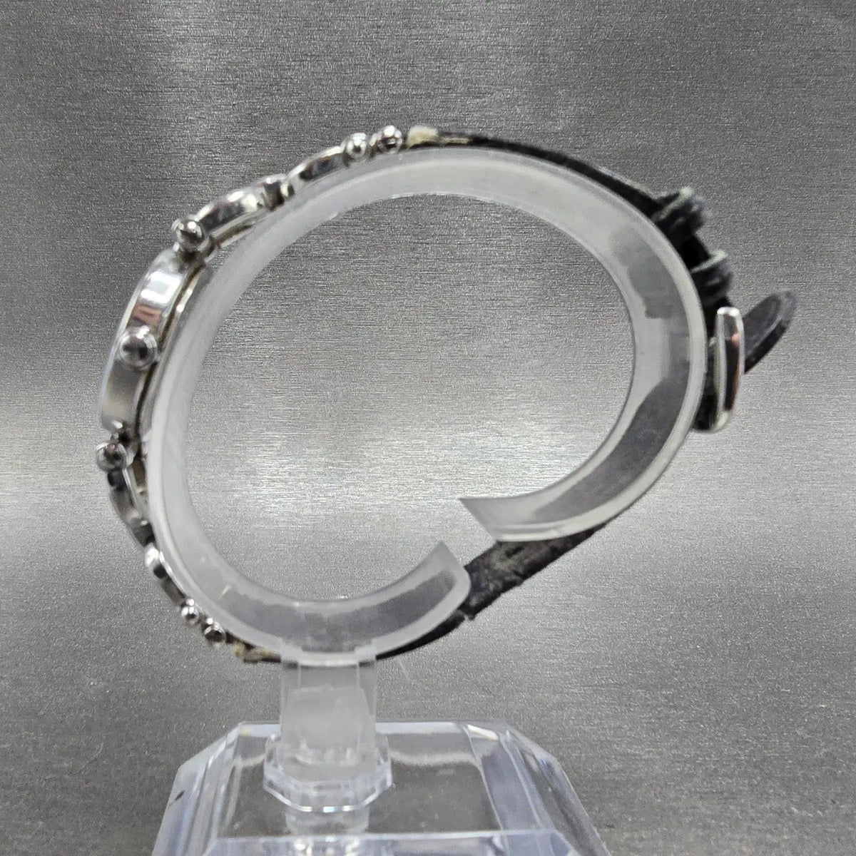 Coach Watch Women 22mmm Silver Dial Steel Round Leather W024PARTS9