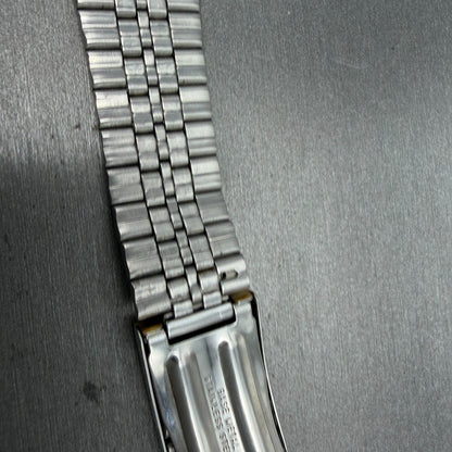 Seiko SQ Bracelet 21mm Stainless Steel Gold Tone Tri Folding Clasp Vintage Japan10